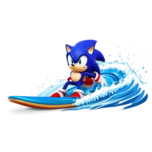 Sonic Water Surfing PNG 04292024 PNG