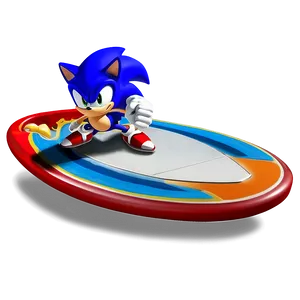 Sonic Water Surfing PNG Bly54 PNG