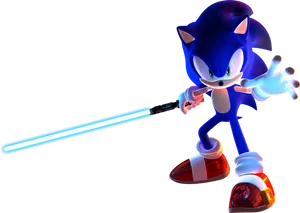 Sonic Wielding Blue Lightsaber