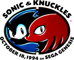 Sonicand Knuckles Logo1994 PNG image