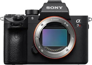 Sony Alpha7 R Mirrorless Camera Body PNG image