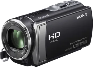 Sony_ Handycam_ H D R C X190_ H D_ Camcorder PNG image