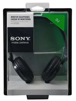 Sony Monitor Headphones Packaged V150
