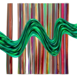 Soothing Green Wavy Lines Png 06212024 PNG image