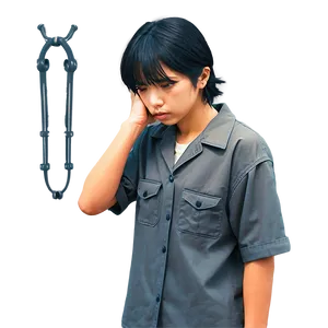 Sorrowful Anime Character Png 9 PNG image