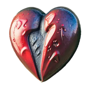 Sorrowful Broken Heart Emoji PNG 49