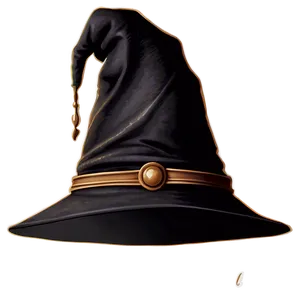 Sorting Hat With Hogwarts Castle Background PNG 06202024