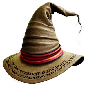 Sorting Hat With Hogwarts Castle Background PNG Udk27 PNG
