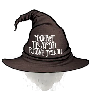 Sorting Hat With Quotes PNG Aer