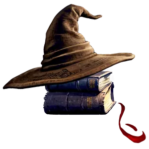 Sorting Hat With Spell Book PNG Fkq56 PNG