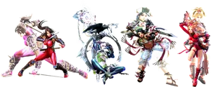 Soul Calibur Characters Action Pose PNG image