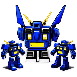 Soundwave With Minibots PNG Mud