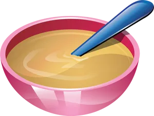 Soup Bowlwith Spoon Vector Illustration PNG image