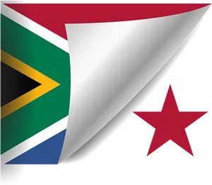 South African Flagand Panama Star PNG image