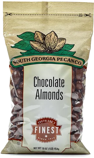 South Georgia Pecan Co Chocolate Almonds Package PNG image