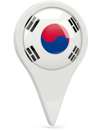 South Korea Location Pin