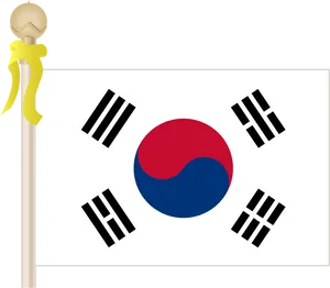 South Korean Flag Illustration PNG image