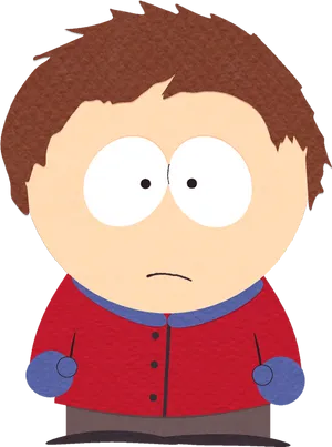 South Park Character Standing PNG image