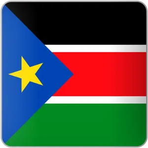 South Sudan Flag Graphic PNG image
