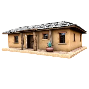 Southwestern Adobe House PNG Dfk