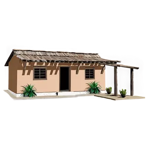 Southwestern Adobe House PNG Jau
