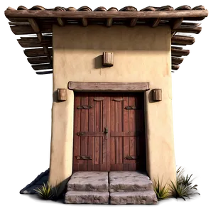 Southwestern Adobe House PNG Pva