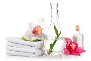 Spa Essentials Orchidsand Oils PNG image