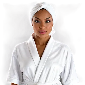 Spa Quality White Robe PNG 06132024