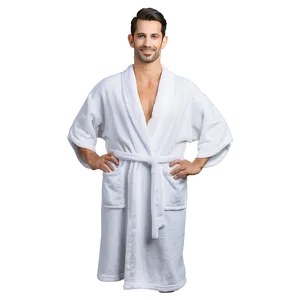 Spa Quality White Robe PNG 45