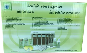 Spa Waxing Starter Kit Multilingual Packaging PNG image