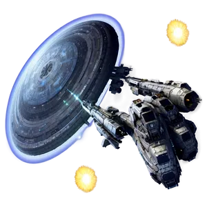 Space Battle Scene Png 05032024 PNG image