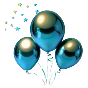 Space Blue Balloons PNG Hqp64 PNG