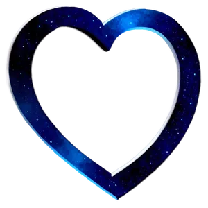 Space Blue Heart PNG 48 PNG