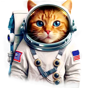 Space Cat Astronaut Vector PNG Xkl PNG