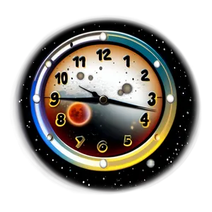 Space Clock Clipart PNG Gbg86 PNG