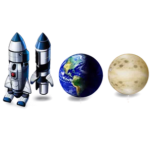 Space Exploration Drawing PNG Ctd3