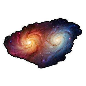 Space Galaxy Sticker Png 05252024 PNG image