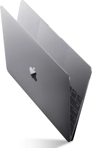 Space Gray Mac Book Closed Floating PNG