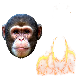 Space Monkey Face Astronaut PNG 06272024 PNG