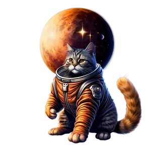 Space Myth Cat PNG Gvx PNG