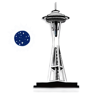 Space Needle D PNG image