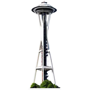 Space Needle Night View Png 06122024 PNG image