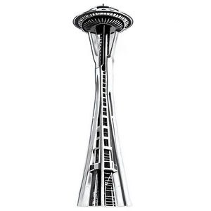 Space Needle Sketch Png 06122024 PNG image