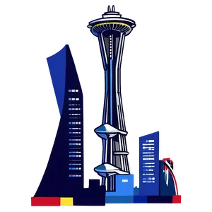 Space Needle Skyline Png 06122024 PNG image