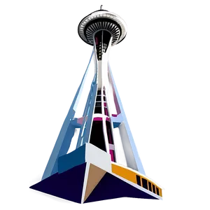 Space Needle Tower Png Pra63 PNG image