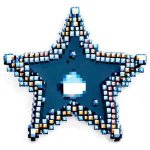 Space Pixel Star Graphic Png 06212024 PNG image