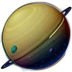 Space Saturn Graphic Png Edd PNG image