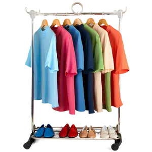 Space Saving Clothes Rack Png 8 PNG image