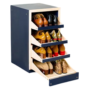 Space Saving Shoe Cabinet PNG Jwv34 PNG