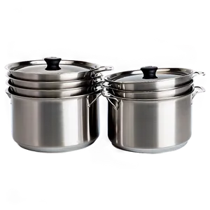 Space Saving Stackable Cooking Pot PNG Kts PNG